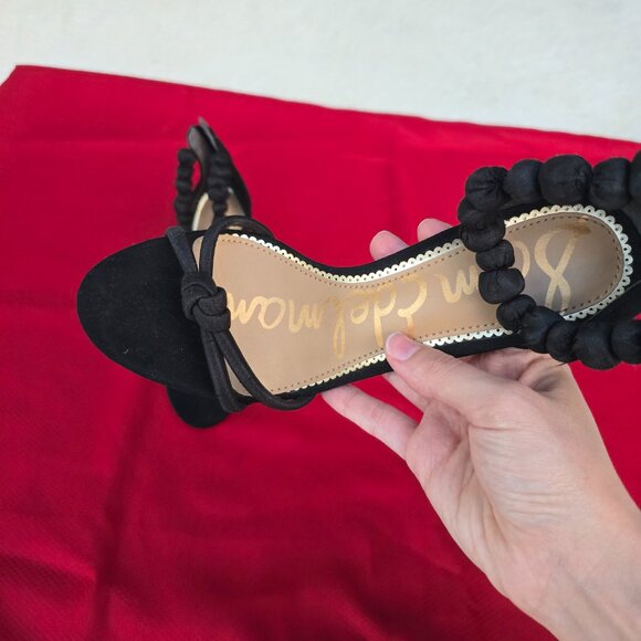 Sam Edelman Aria Suede Ankle Strap Dress Sandals - Picture 2 of 4